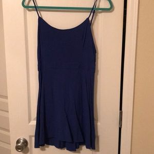 Blue Thin Strapped Dress